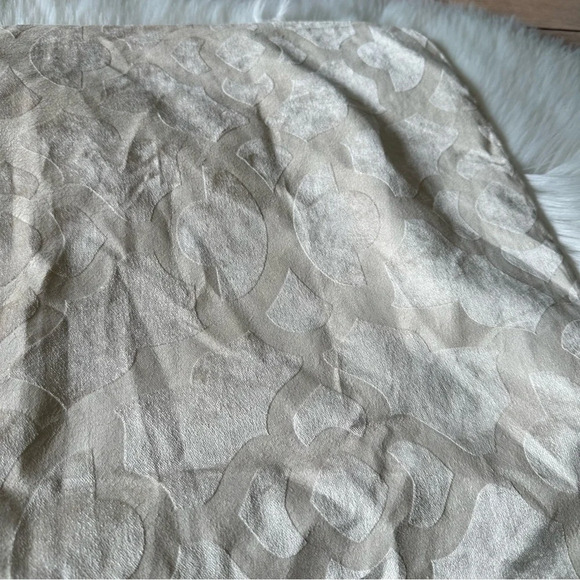 Z Gallerie Velvet Two Shams Pillow Cases Ivory - Picture 4 of 9